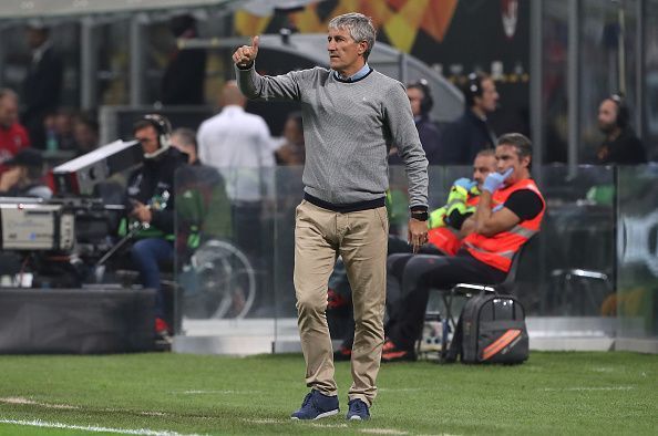 Quique Setien was linked with a move to Barcelona.