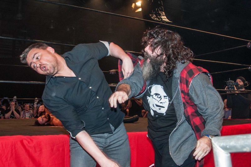 Mick Foley made his mark in ICW!