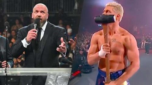 Cody Rhodes' AEW (right) has once again beaten Triple H's NXT