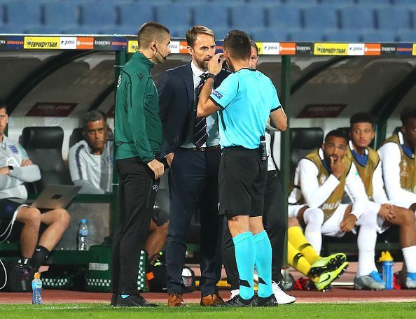 Gareth Southgate had lengthy discussions with the referee