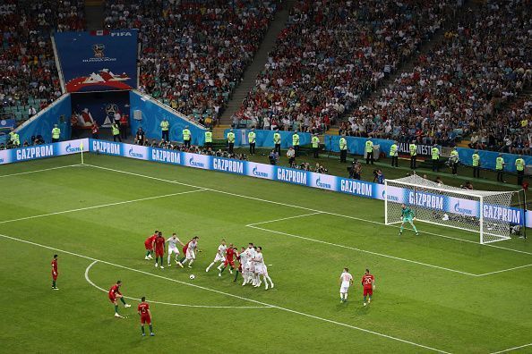 The freekick that snatched Spain&#039;s victory to hand Portugal a point