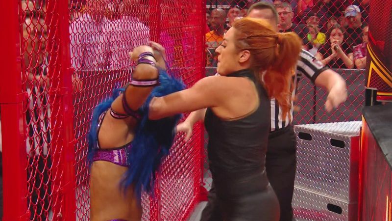 There were a number of throwbacks to the first women's Hell in a Cell match