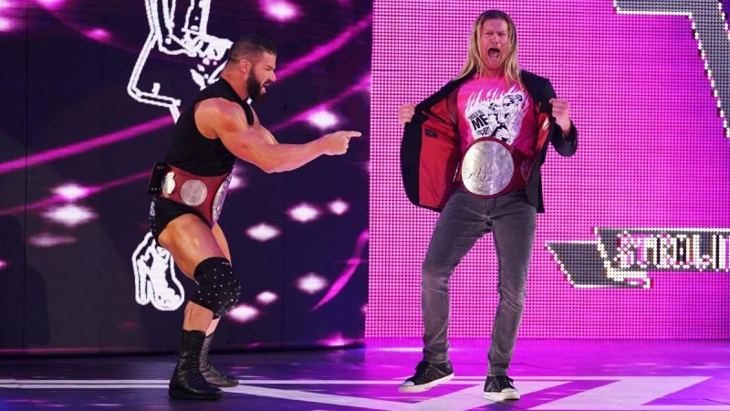 The RAW Tag Team Champions, Robert Roode and Dolph Ziggler