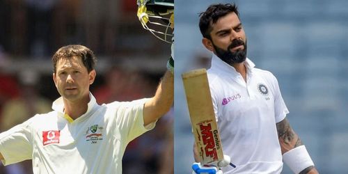 Ricky Ponting (left) and Virat Kohli (right)