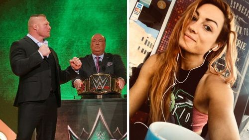 Brock Lesnar and Becky Lynch