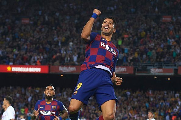 Suarez opened the scoring for Barcelona
