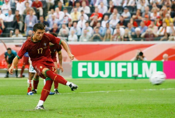 Ronaldo scored his first goal in the World Cup for Portugal against Iran