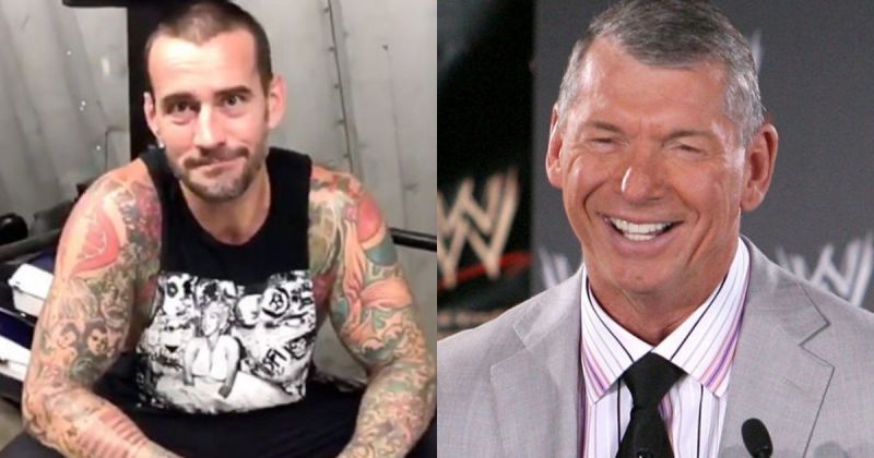 CM Punk and Vince McMahon.