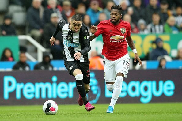 Fred. Newcastle United v Manchester United - Premier League