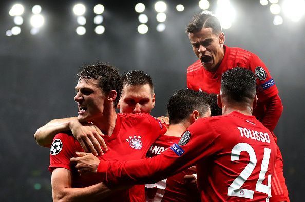 Bayern recorded a massive 7-2 victory over Tottenham in their recent fixture.