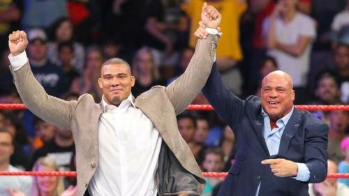 Jason Jordan was revealed as Kurt Angle's storyline son in July 2017