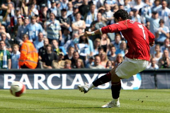 A kick that sealed the title for Machester United, the first since 2003
