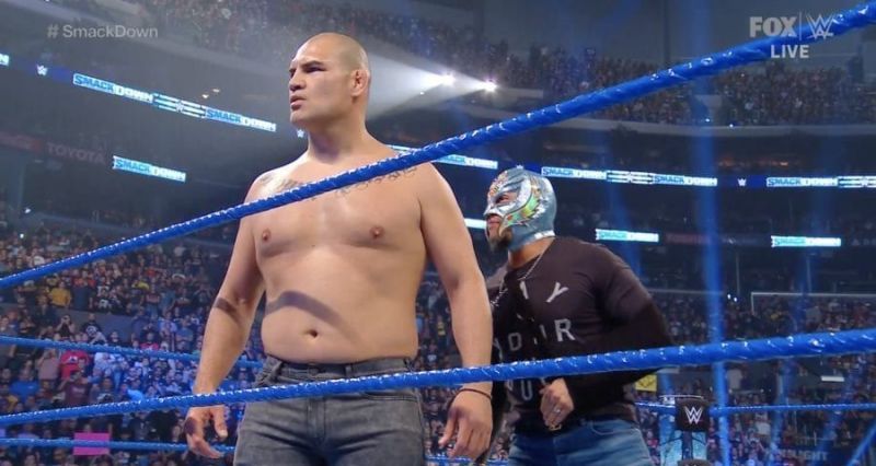 Cain Velasquez and Rey Mysterio