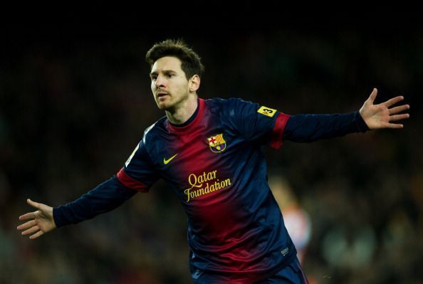 Messi scored 91 goals for club and country in 2012.