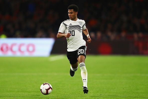 Serge Gnabry in action for Die Mannschaft