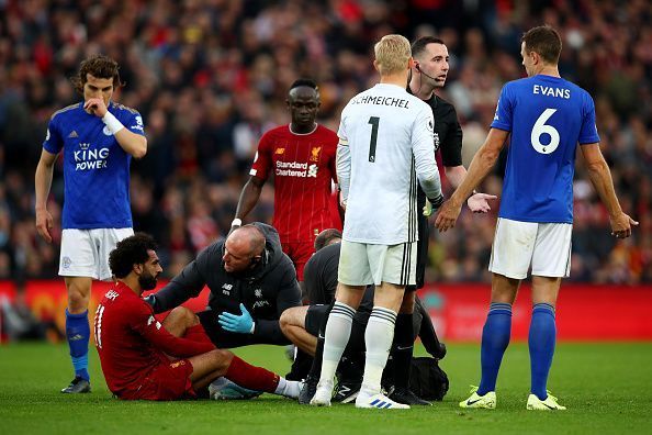 The Egyptian star picked up an ankle injury against Leicester City ahead of the international break