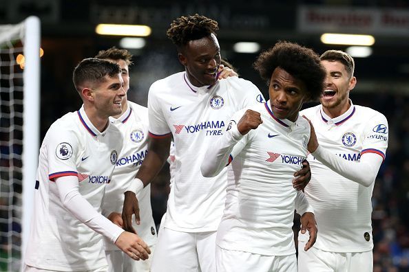 Chelsea won 4-2 at Burnley last weekend