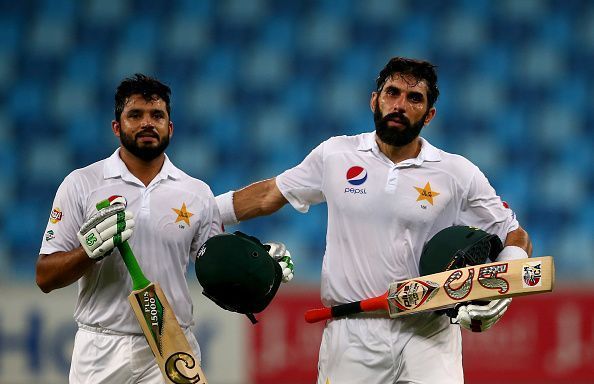 Azhar Ali (left)