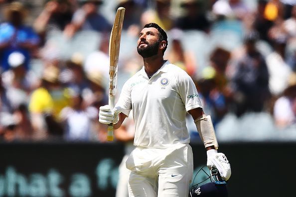 Cheteshwar Pujara scored 58 runs in the first innings