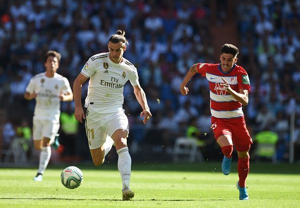 Bale (L) set up Benzema&#039;s goal