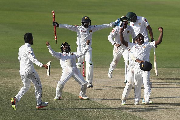 The Sri Lankan team