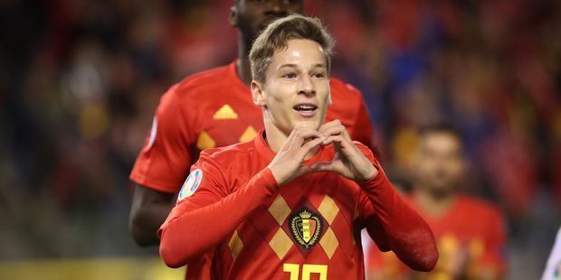 He certainly caught the eye on his home debut for Belgium&#039;s senior side, scoring one and being involved in another before FT