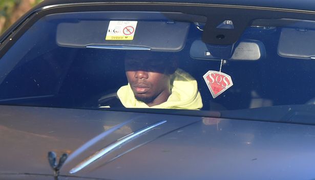 Paul Pogba was caught on camera at Carrington