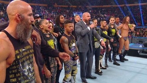 Triple H with the NXT roster