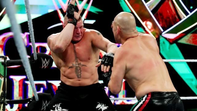 Brock Lesnar and Cain Velasquez