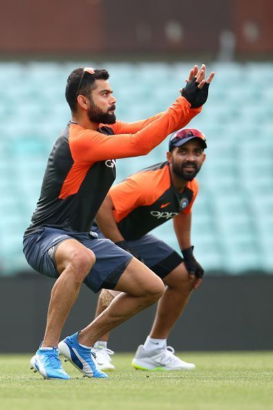 Virat Kohli during practice