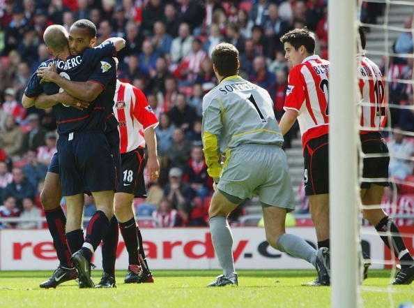 Freddie Ljungberg and Thiery Henry