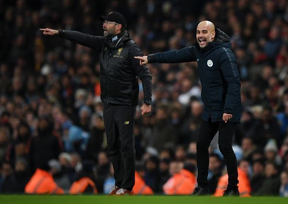 Klopp and Guardiola are regarded as the two o best managers in the world at the moment.