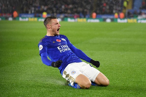 Jamie Vardy has scored 9 goals against Arsenal in his last 9 appearances