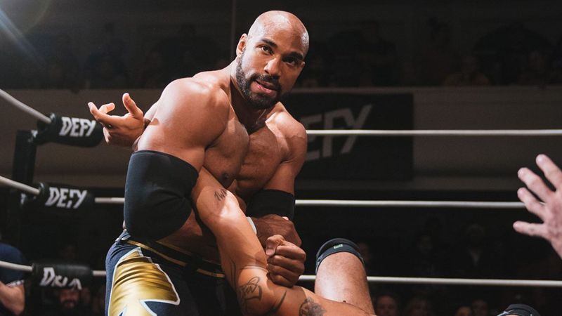 Scorpio Sky is a rising star in All Elite Wrestling.