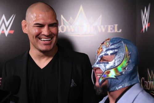 Cain Velasquez and Rey Mysterio