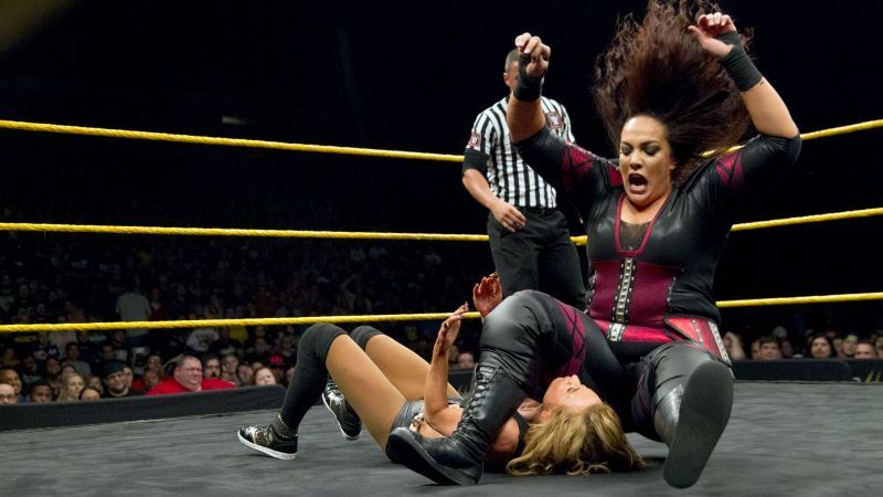 Nia Jax drops the leg on Carmella