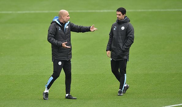 Arteta has been a key part of Guardiola&#039;s backroom staff at Manchester City.