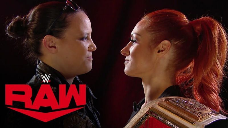 Shayna Baszler and Becky Lynch meet face to face