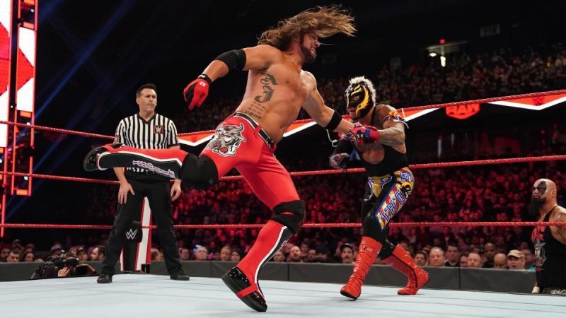 Styles and Mysterio in action