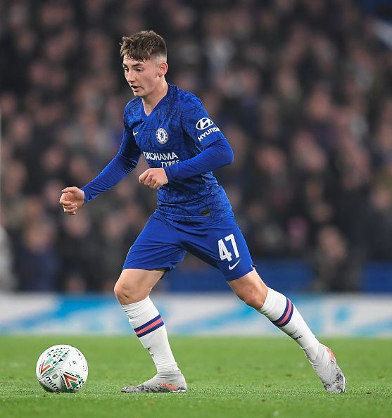 Billy Gilmour in action for Chelsea.