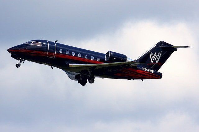 A private WWE plane.