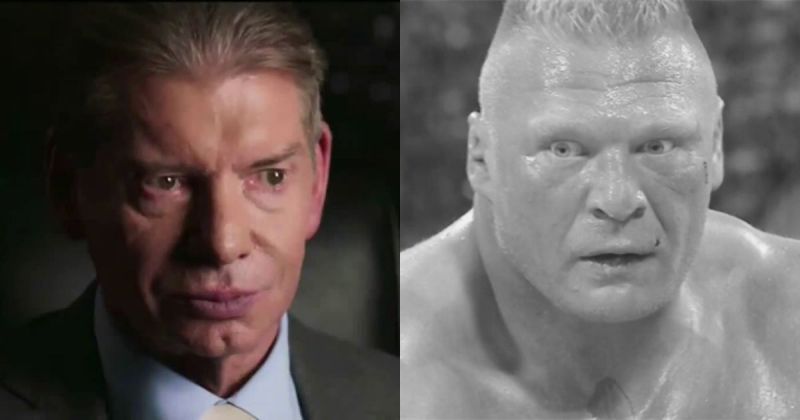 Vince McMahon and Brock Lesnar.