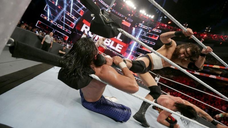 Adam Cole was a shock entrant in the 2018 Royal Rumble match