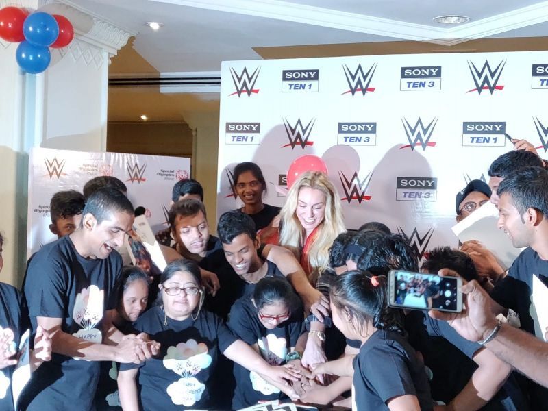 Flair cuts a cake to celebrate Children's Day in style