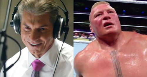 Vince McMahon and Brock Lesnar.