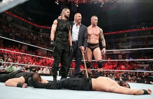 Seth Rollins after betraying The Shield