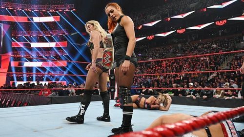 Becky Lynch and Charlotte Flair made quick work of the IIconics on RAW