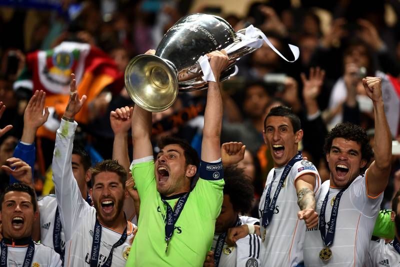 Real Madrid celebrate their La Decima in 2014