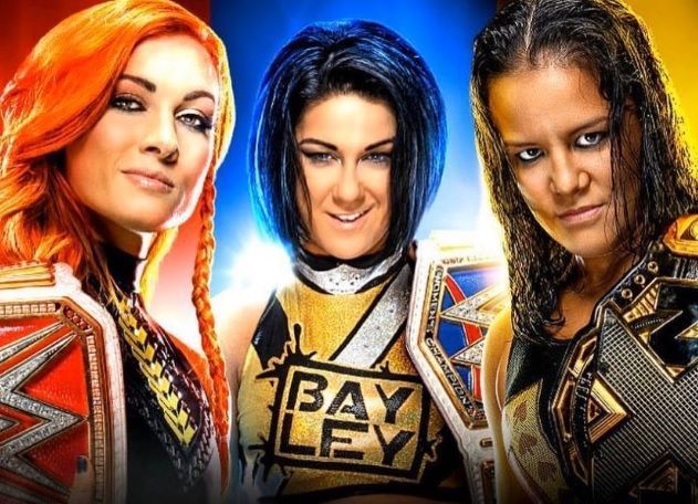 Women&#039;s Champions Triple Threat: Becky Lynch vs. Bayley vs. Shayna Baszler