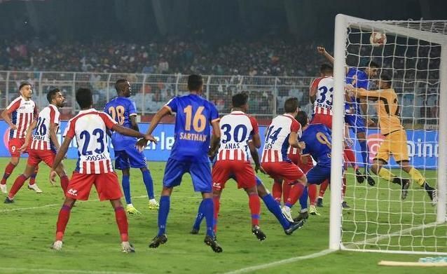 ATK had more chances at goal but Mumbai City showed character to come back into the game. Image: ISL